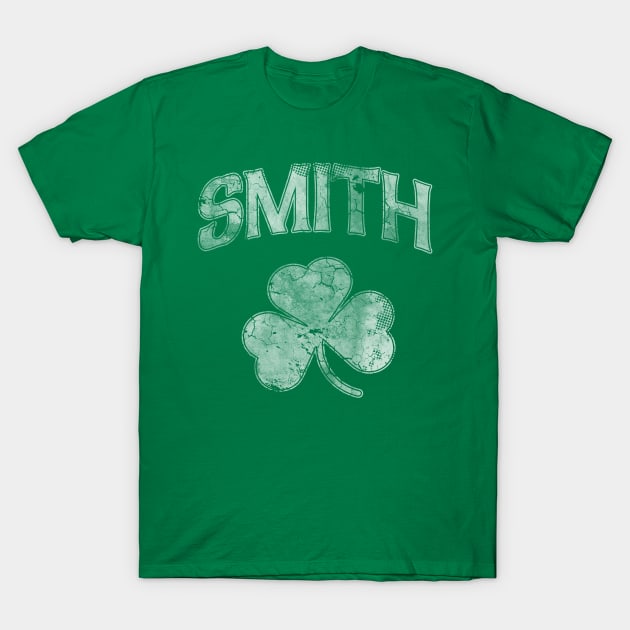 Smith Family Irish Shamrock St Patricks Day T-Shirt by E
